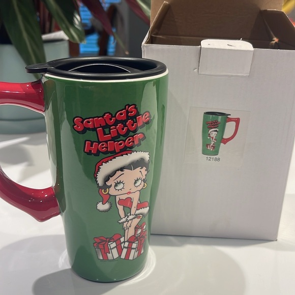 NEW IN BOX BETTY BOOP CERAMIC TRAVEL MUG - Picture 4 of 4
